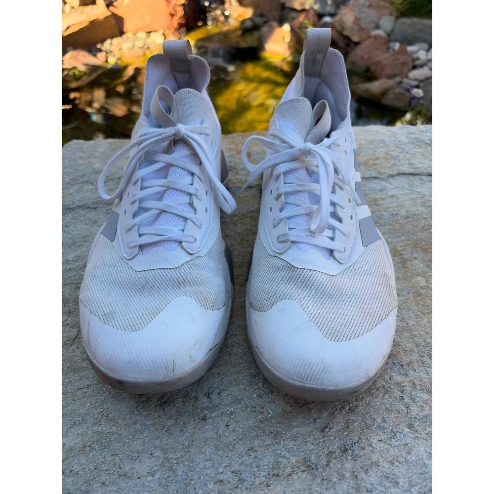 Adidas Dropset 3 Training Shoes White Grey Mens 11.5 JI4196 Lightstrike Pro